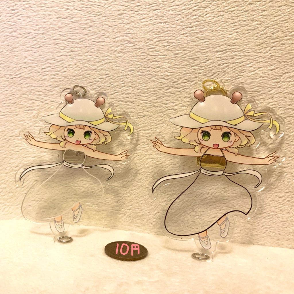 こむぎとおでかけ~アクリルキーホルダー~