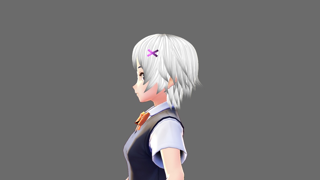 外ハネショート(ヘアピン付き)※ベータ版で作成 Vroid用ヘアープリセット