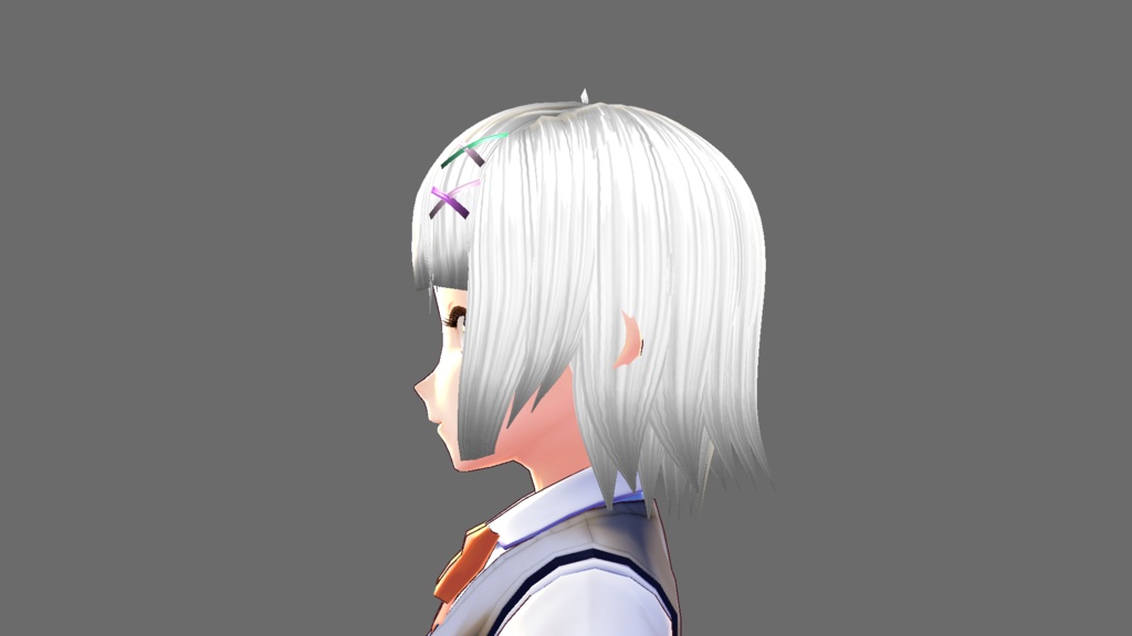 パンキッシュボブ(ヘアピン付き)※耳隠し可能ベータ版で作成 VRoid用ヘアープリセット