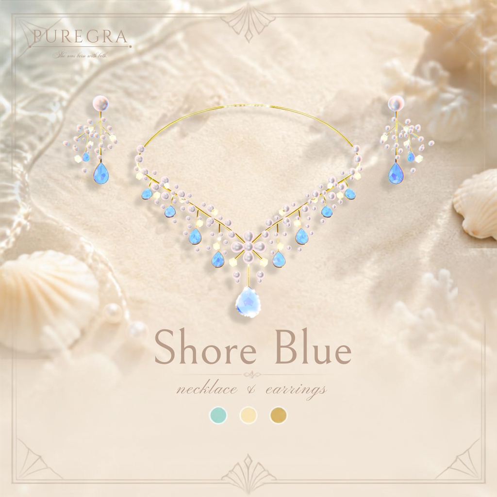【4アバター対応】SeaNecklace_#PUREGRA【SALE】