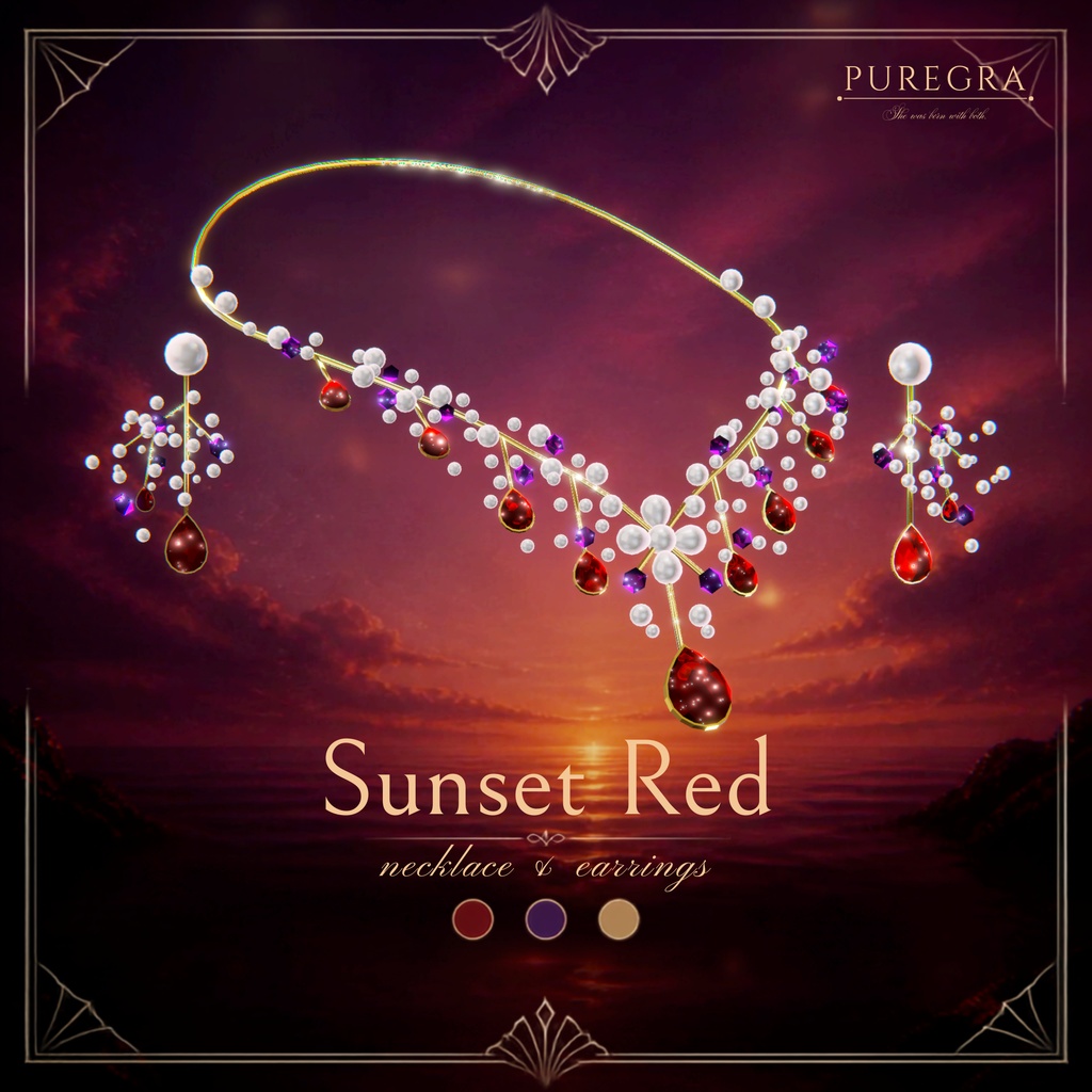【4アバター対応】SeaNecklace_#PUREGRA【SALE】