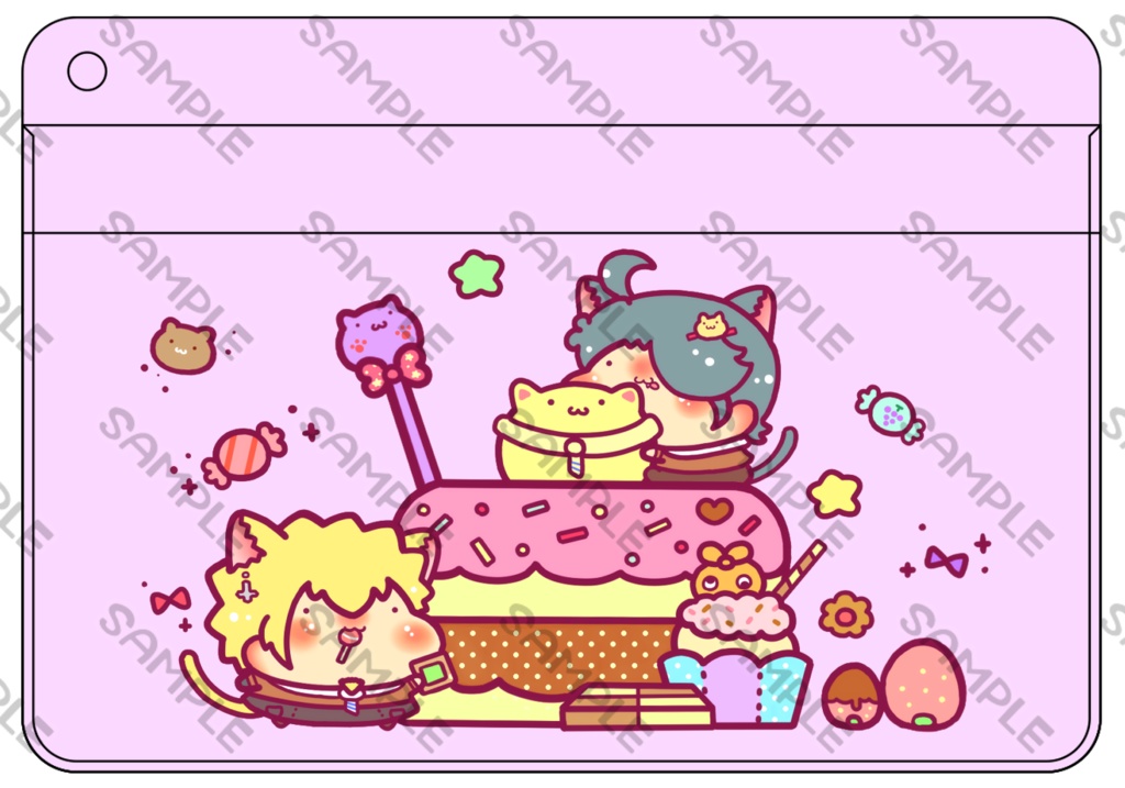 ラメ入りパスケース