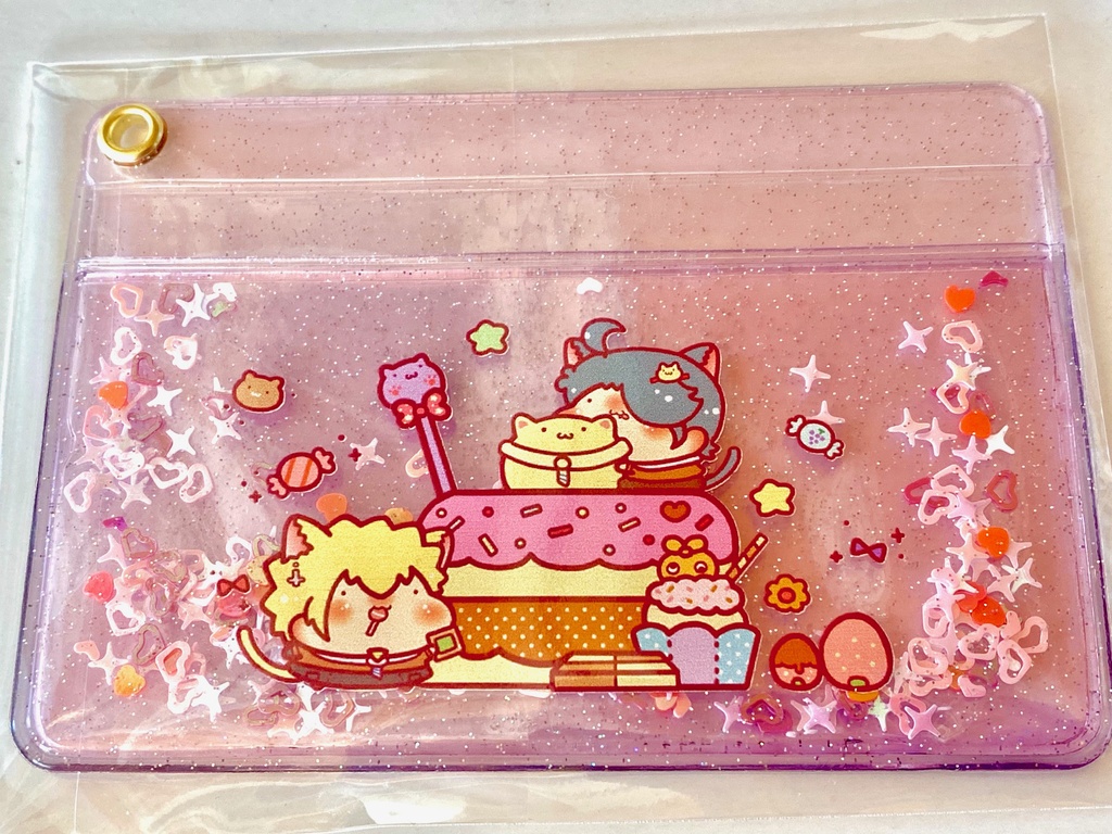 ラメ入りパスケース