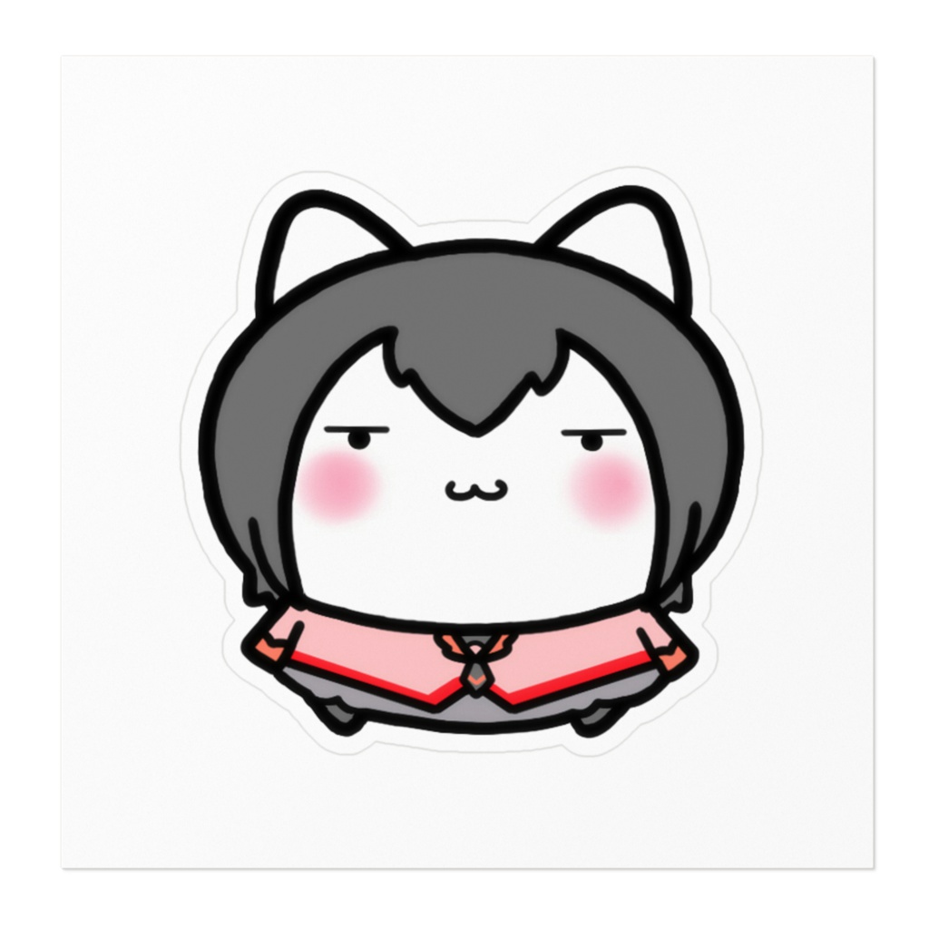 にゃんこ扇ちゃんステッカー