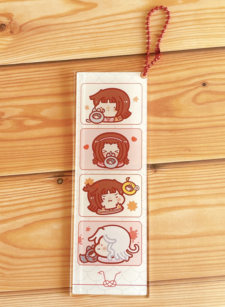 4カットフォト風アクリルキーホルダー【撫子】