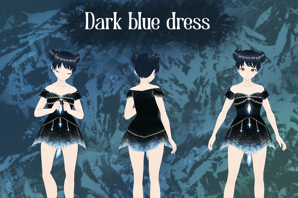 dark blue dress