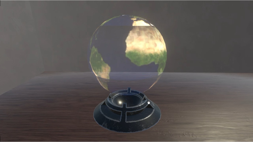 Vrchat想定 ホログラム 地球儀 ワールド設置用インテリア Coogee こーじぃ Booth