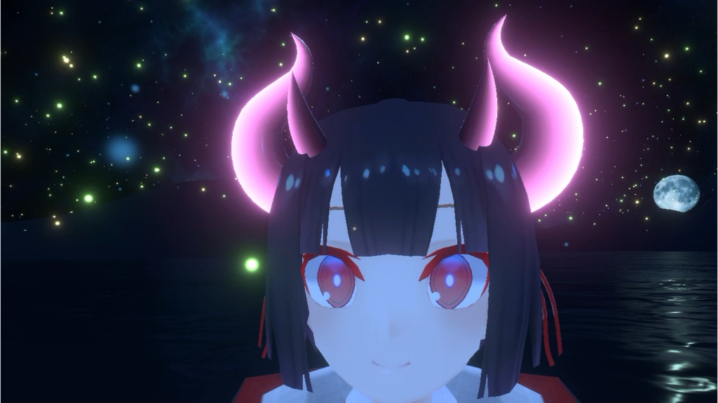 【VRC想定】AudioLinkで色変する角