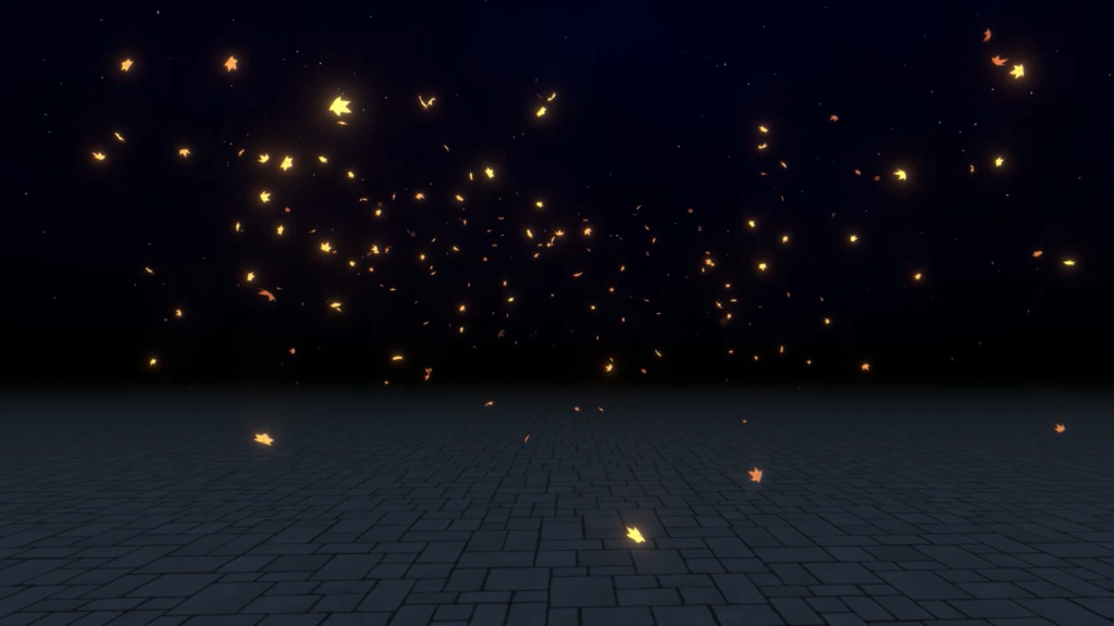 【unity/VRChat】秋 chill...エフェクト (3種)