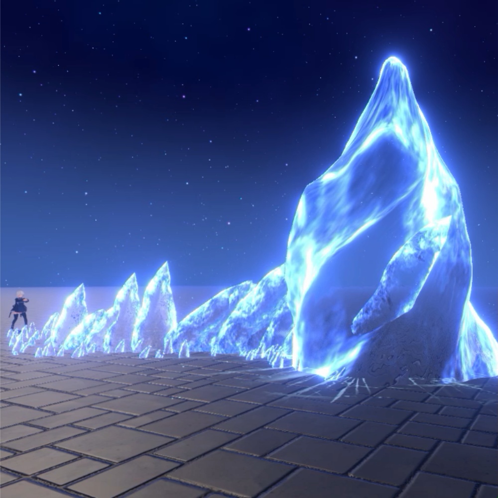 【VRChat想定・MA対応】凍てつく氷の魔法(2種)