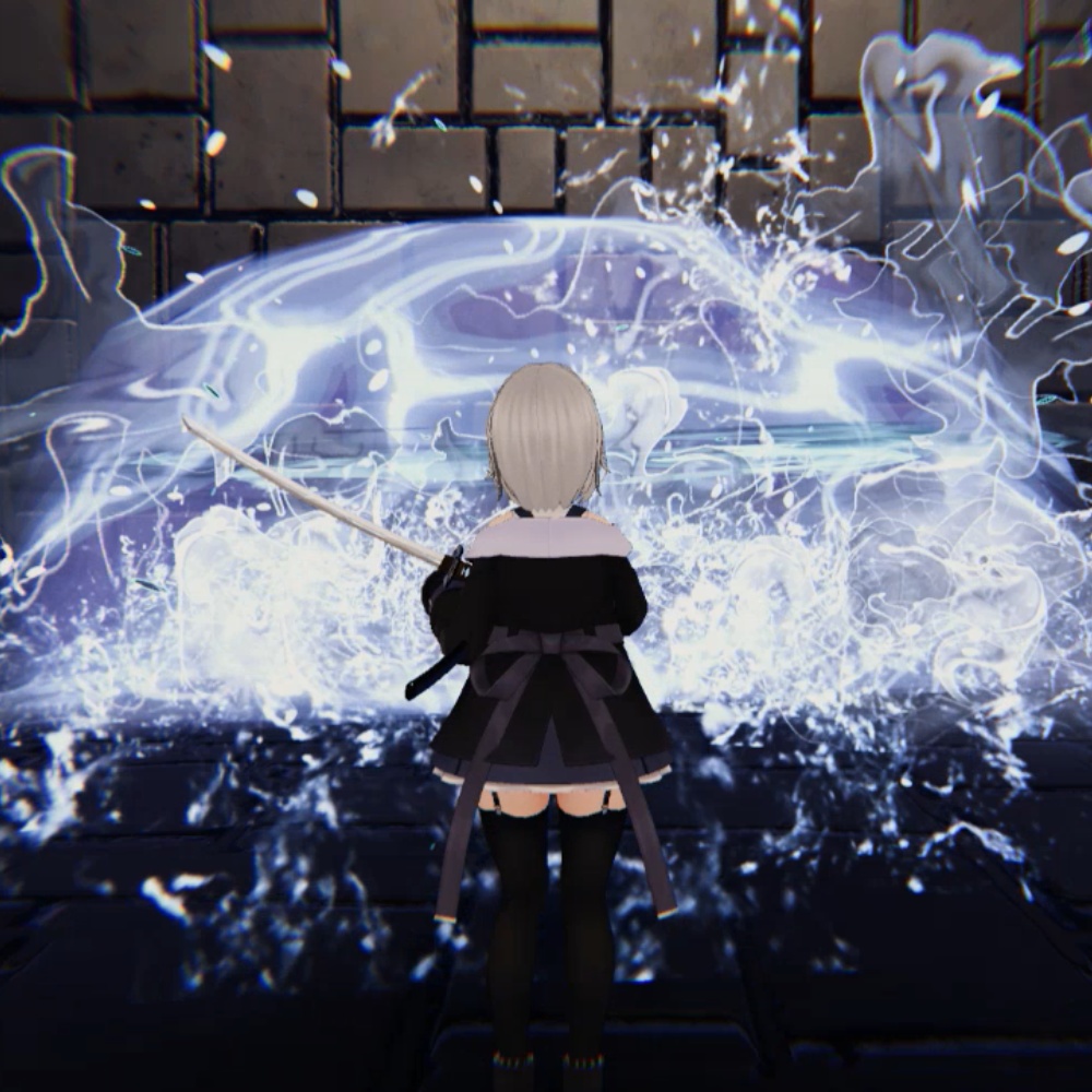 【VRChat想定・MA対応】とばす斬撃 ー水ー