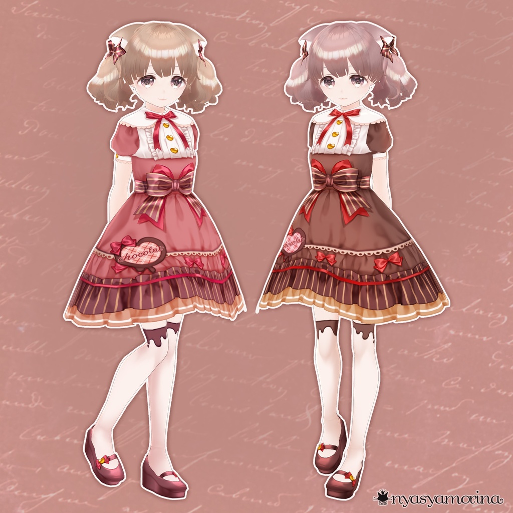 チョコレートドレス(VRoid用衣装)
