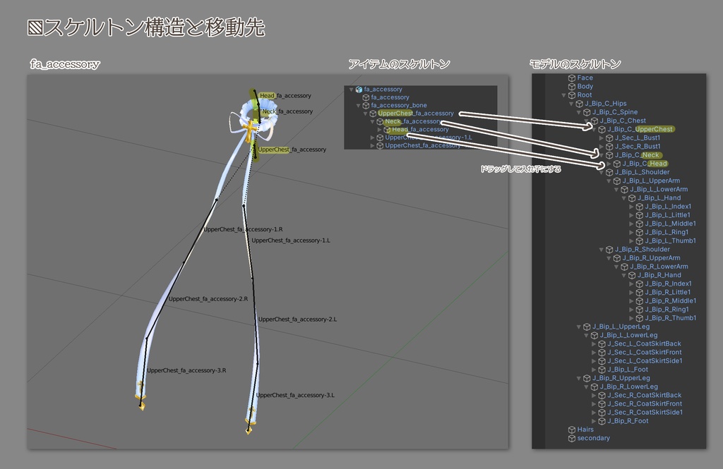 ファンタジーエンジェルドレス-アクセサリーセットA_白&黒2色セット