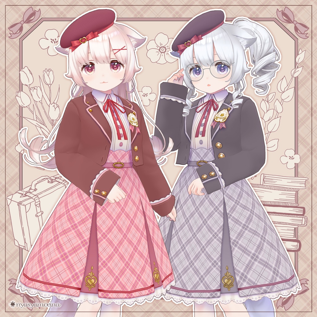 プレッピーコーデセット(VRoid用衣装)