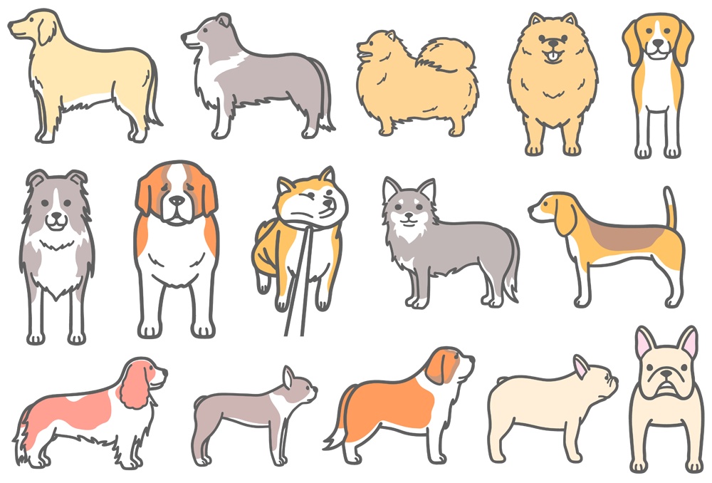 【犬イラスト素材】データ販売