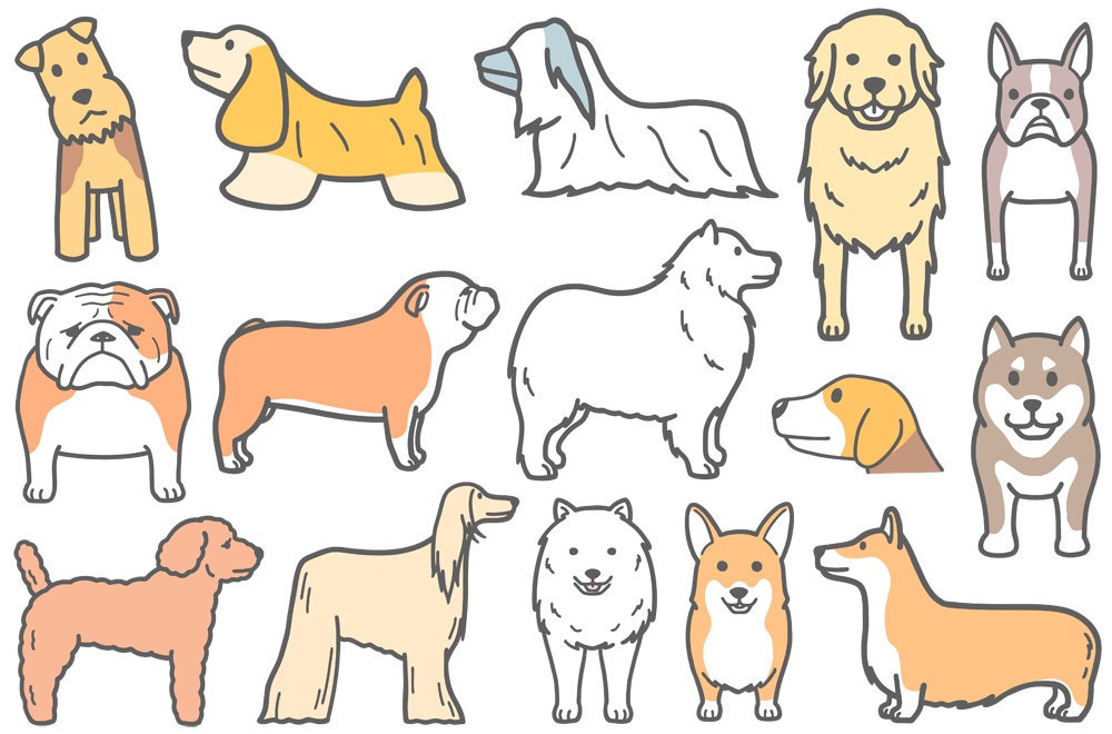 【犬イラスト素材】データ販売