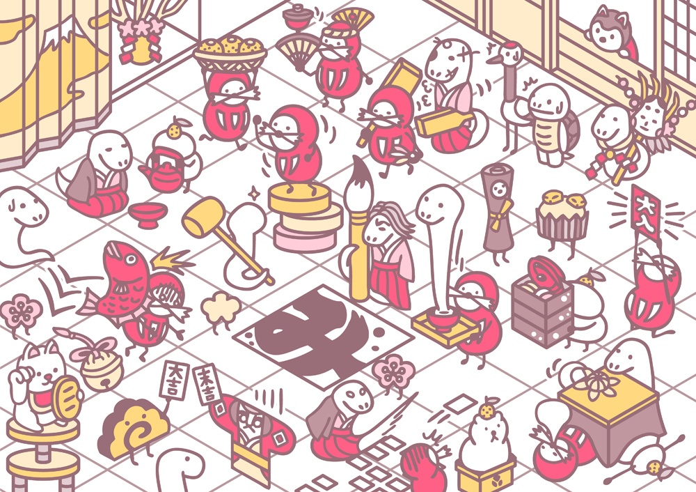 【2026年賀状素材】データ販売・干支イラストや縁起物