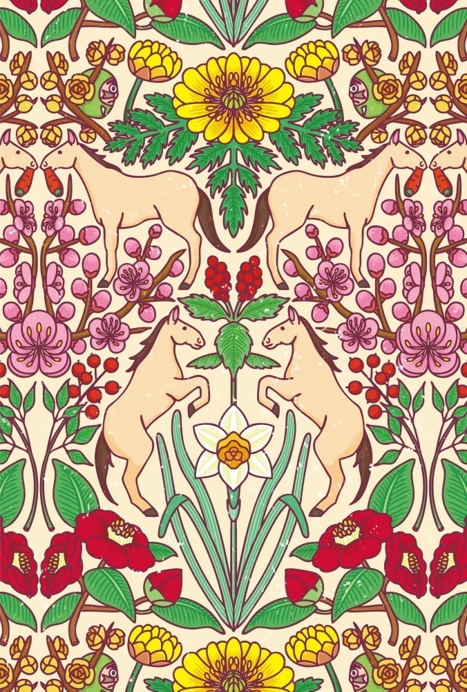 【2026年賀状素材】データ販売・午イラストや縁起物