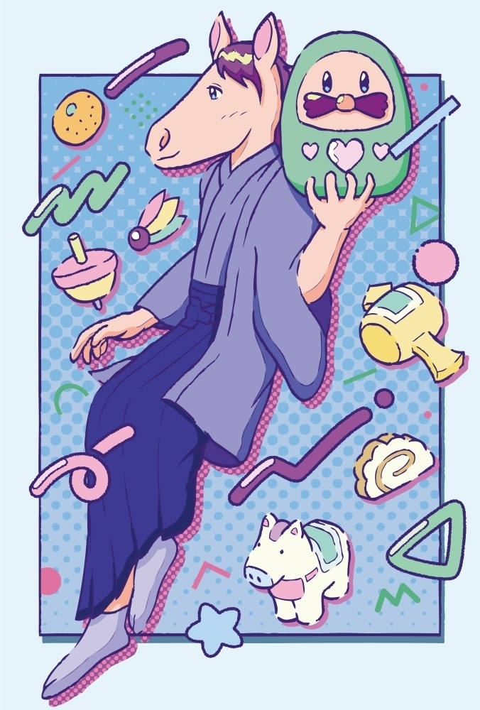 【2026年賀状素材】データ販売・午イラストや縁起物