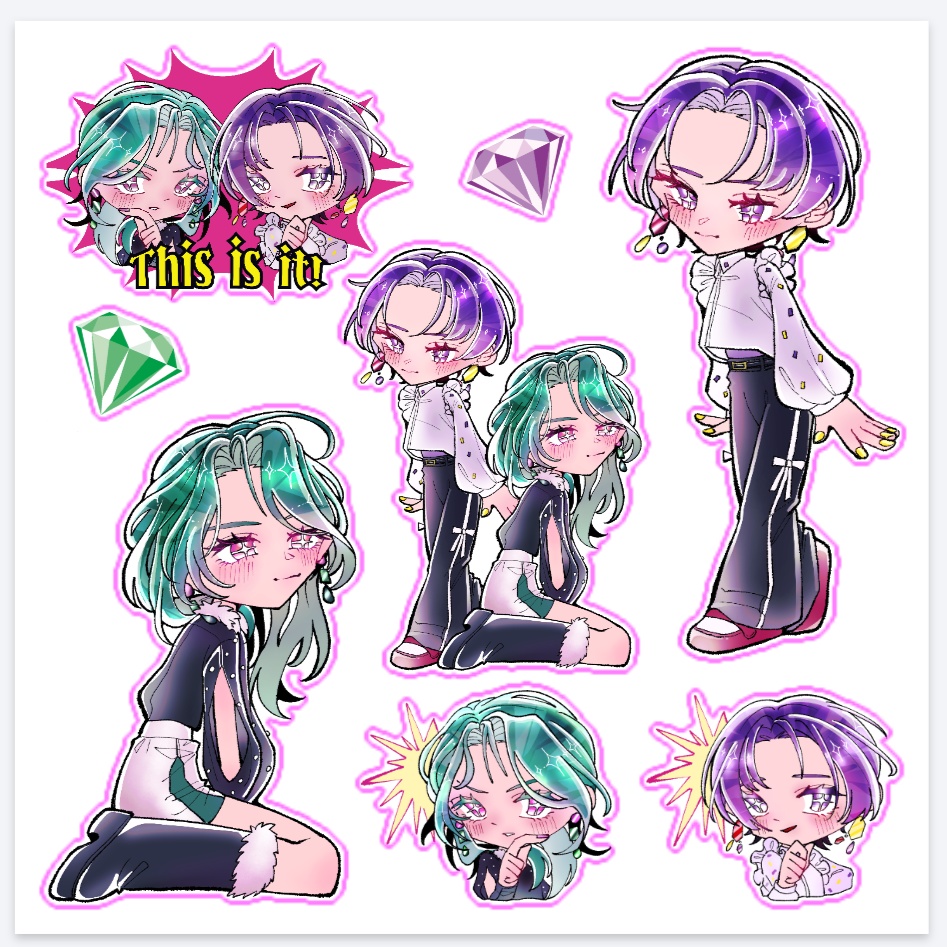 カスタムシール/3種