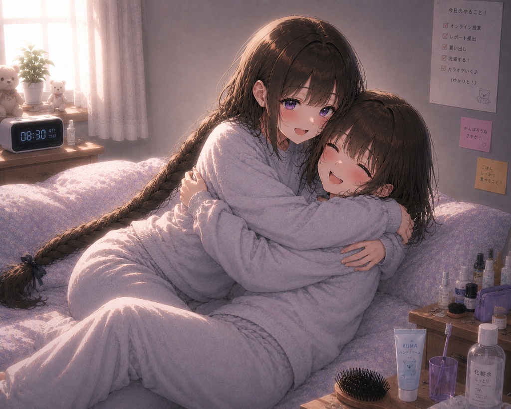 休日の朝は、ゆっくり。(じゃれ合いVer)