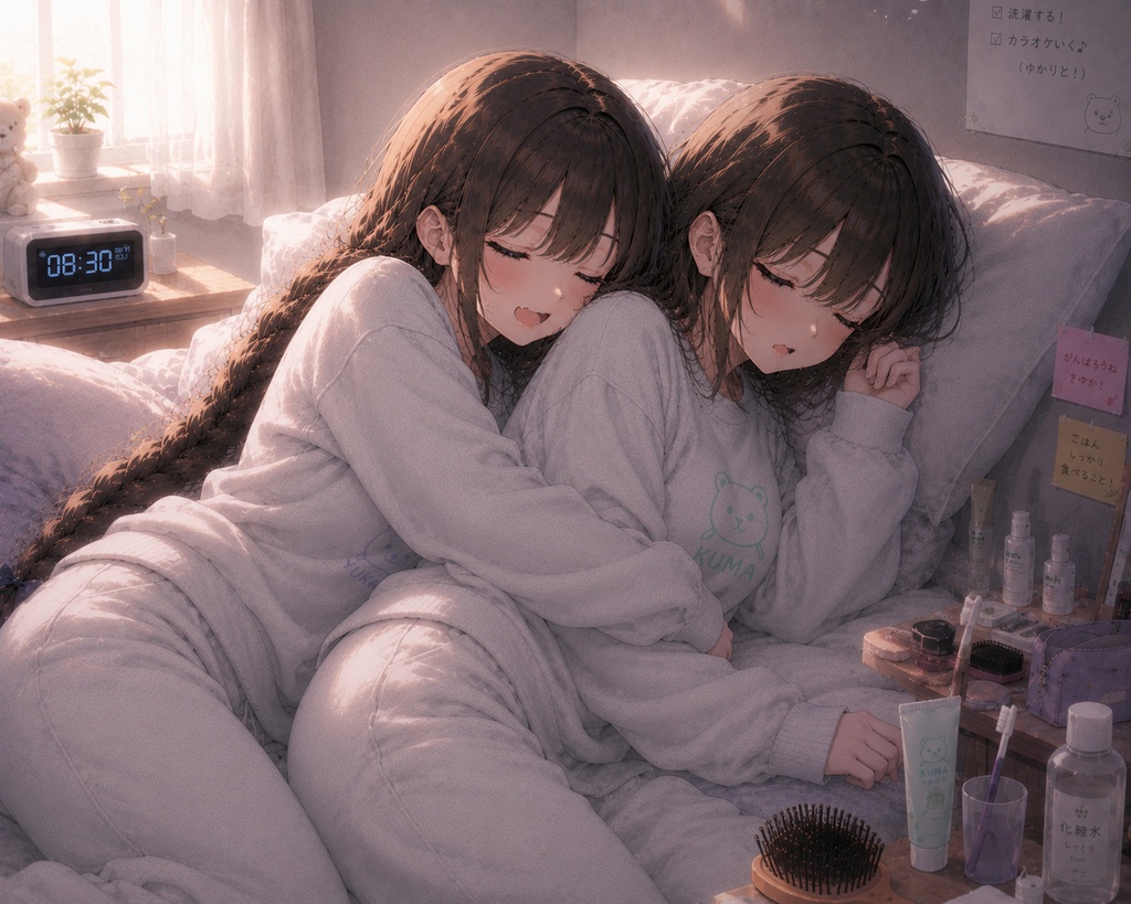 休日の朝は、ゆっくり。(じゃれ合いVer)