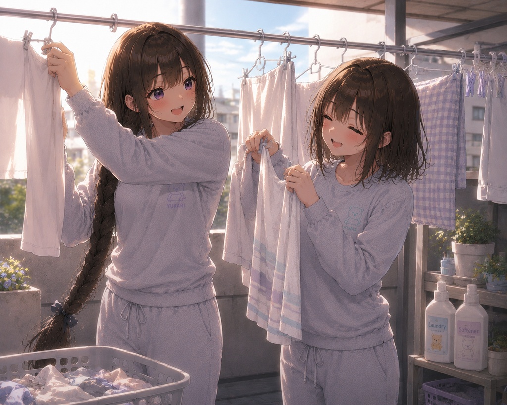 休日の朝は、ゆっくり。(じゃれ合いVer)