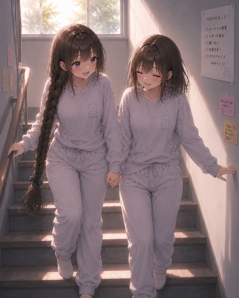 休日の朝は、ゆっくり。(じゃれ合いVer)