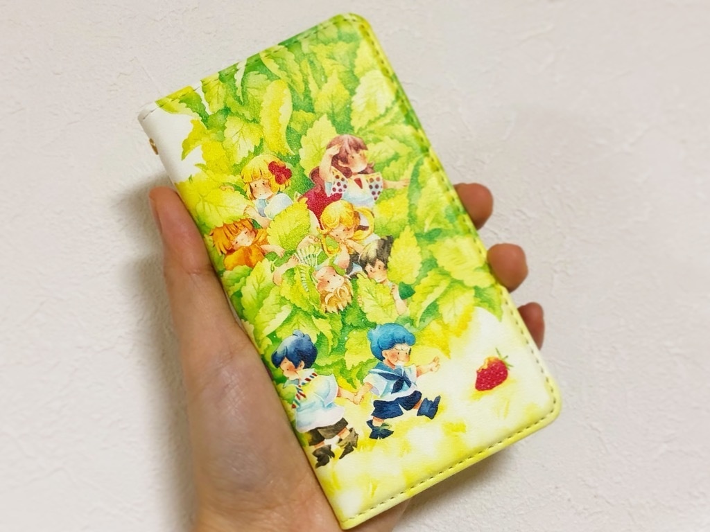 【iPhoneケース】手帳型(6/6S/7/8/X/XS)あちこちそっち柄