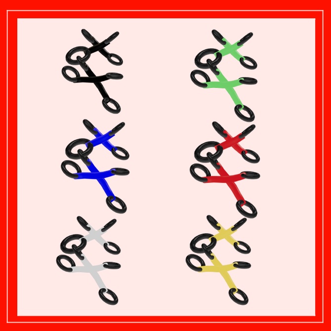 コルセット風イヤリング(ピアス) Mokoちゃん用【MA】