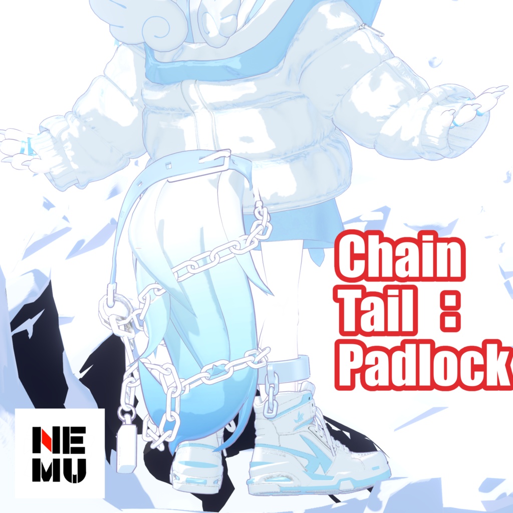 Chain Tail:Padlock【Moko対応】