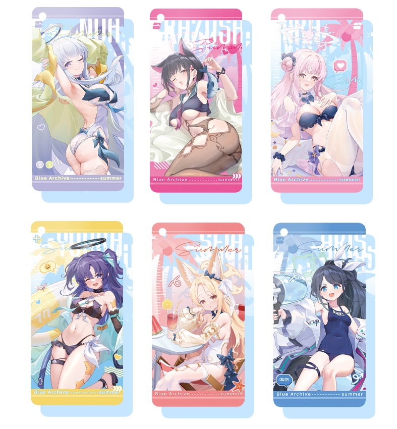 ブルーアーカイブ 早瀬ユウカ 聖園ミカ 百合園セイア 天童アリス 生塩ノア 杏山カズサ アクリルキーホルダー