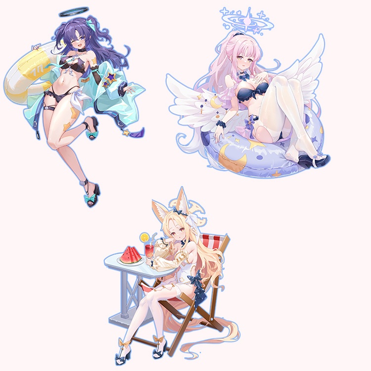 ブルーアーカイブ 天童アリス 生塩ノア 杏山カズサ 早瀬ユウカ 聖園ミカ 百合園セイア アクリルスタンド