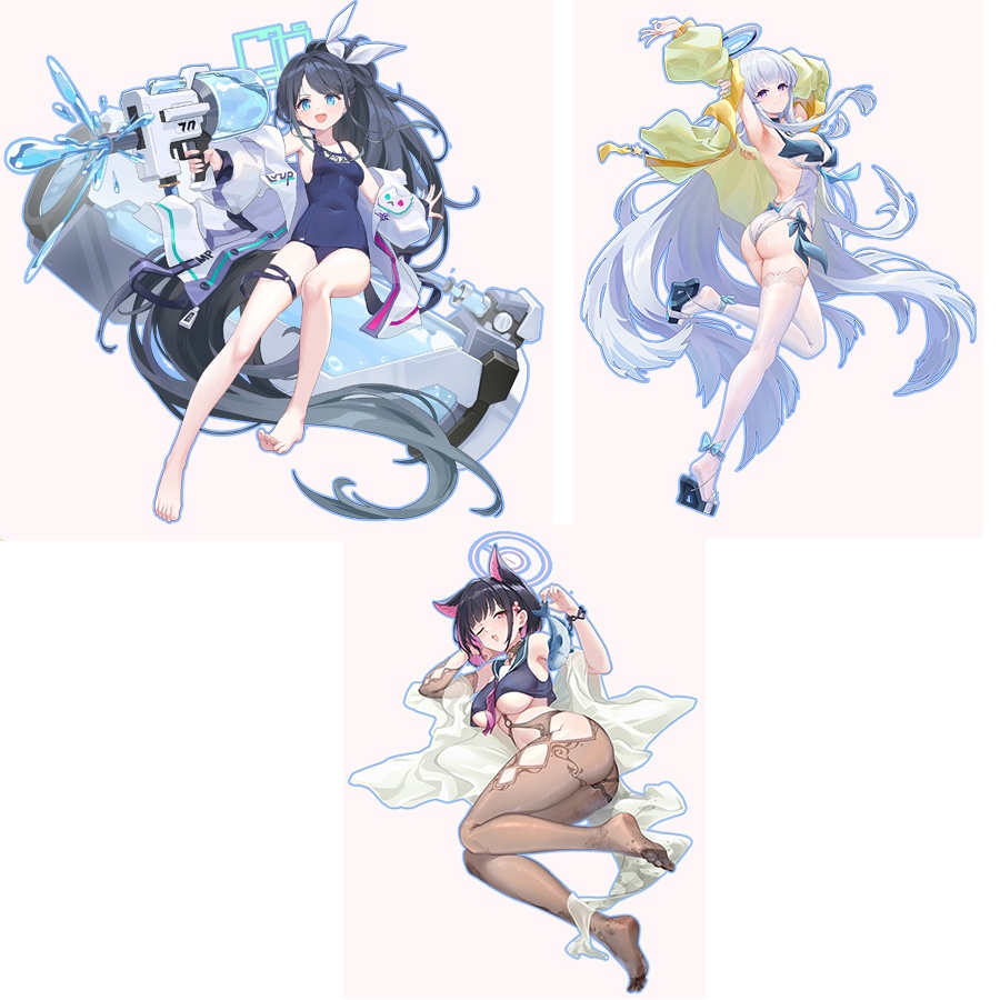 ブルーアーカイブ 天童アリス 生塩ノア 杏山カズサ 早瀬ユウカ 聖園ミカ 百合園セイア アクリルスタンド