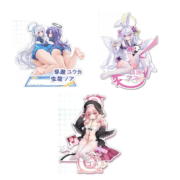 Blue Archive ブルーアーカイブ 白洲アズサ 早瀬ユウカ 生塩ノア 下江コハル アクリルスタンド