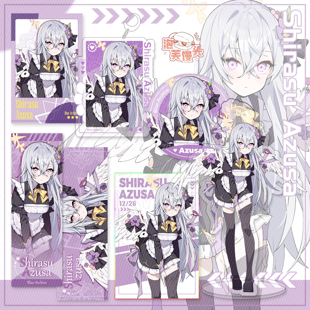 Blue Archive bluearchive ブルーアーカイブ 白洲アズサ 鬼方カヨコ 空崎ヒナ 小鳥遊ホシノ アクリルスタンド アクリルキーホルダー ブックマーク 缶バッジ 色紙 チェキ ポラロイド