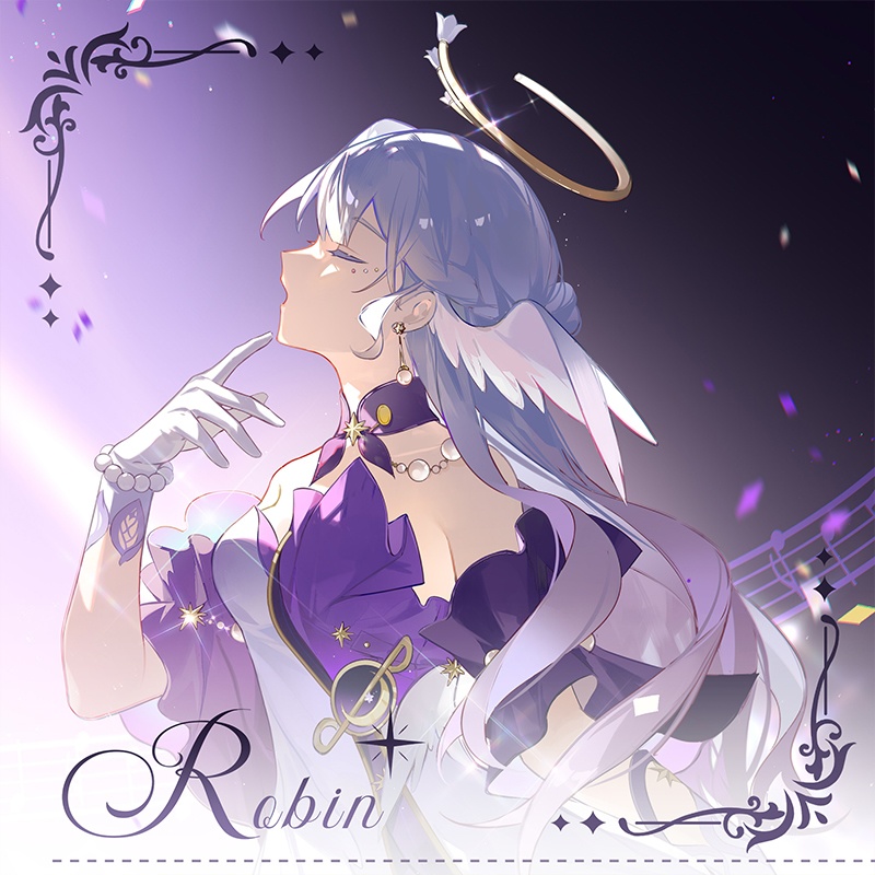 スターレイル ロビン アクリルスタンド 缶バッジ 色紙