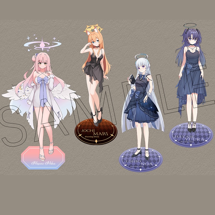 Blue Archive bluearchive 聖園ミカ 早瀬ユウカ 伊落マリー 生塩ノア アクリルスタンド
