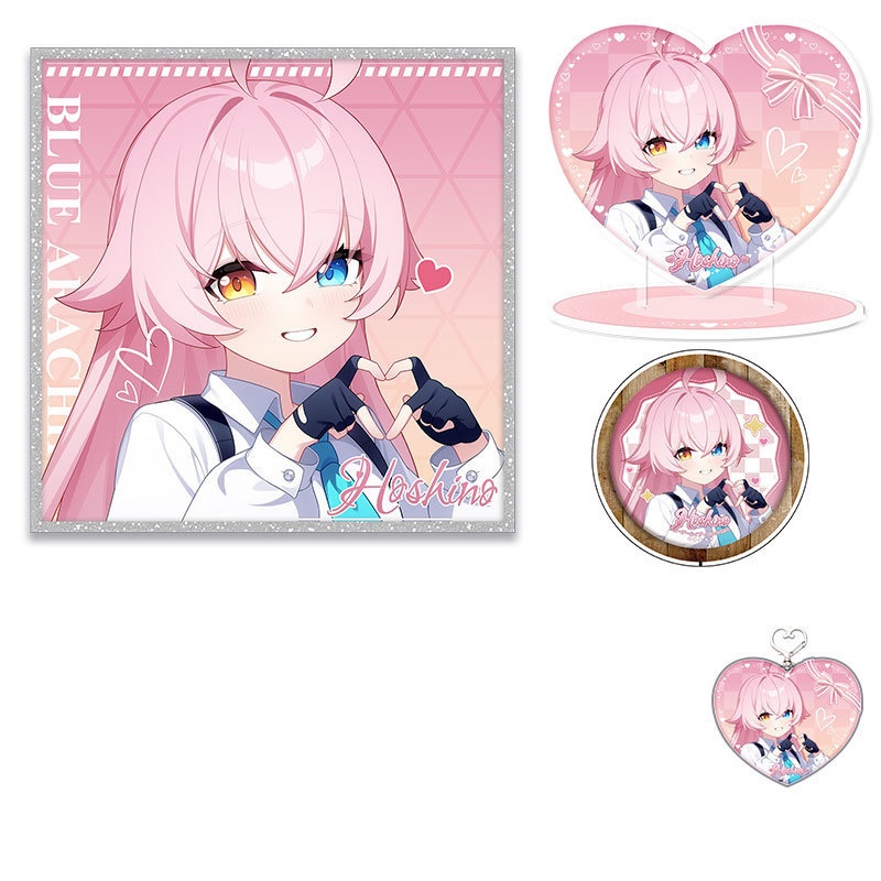Blue Archive bluearchive ブルーアーカイブ 小鳥遊ホシノ アクリルスタンド アクリルキーホルダー 色紙 缶バッジ 