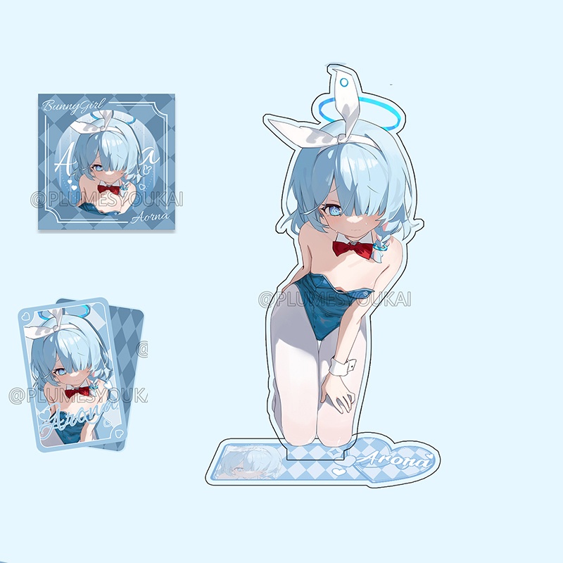Blue Archive bluearchive ブルーアーカイブ アロナ アクリルスタンド アクリルキーホルダー 缶バッジ