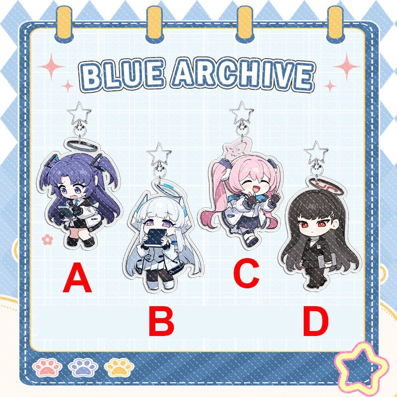 Blue Archive bluearchive ブルーアーカイブ 早瀬ユウカ 生塩ノア 黒崎コユキ 調月リオ アクリルスタンド アクリルキーホルダー 缶バッジ