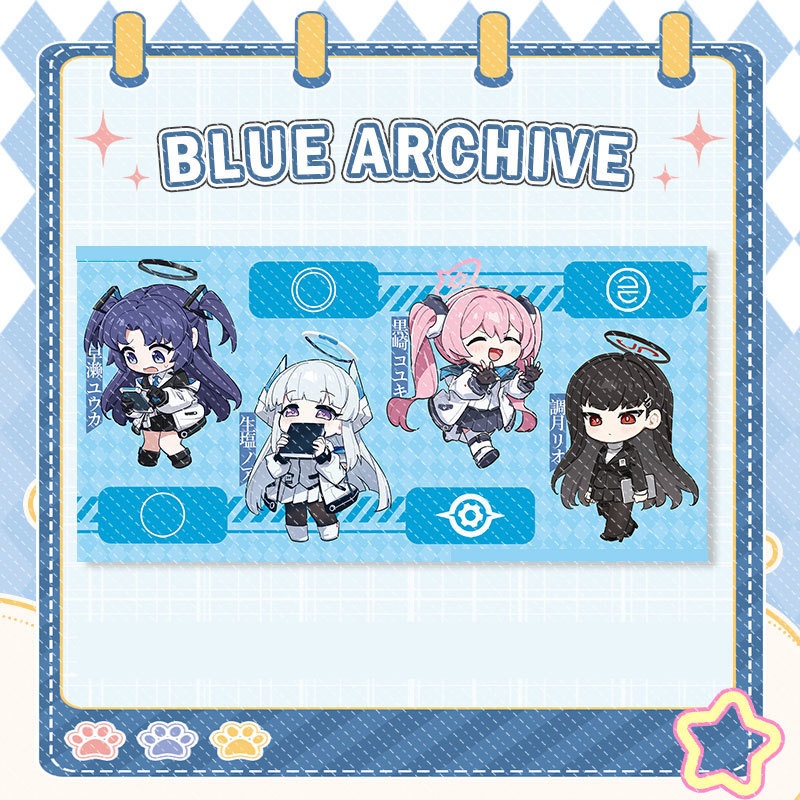Blue Archive bluearchive ブルーアーカイブ 早瀬ユウカ 生塩ノア 黒崎コユキ 調月リオ アクリルスタンド アクリルキーホルダー 缶バッジ