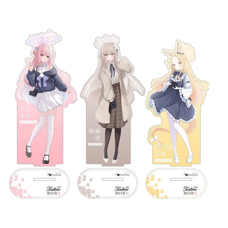 Blue Archive bluearchive ブルーアーカイブ 桐藤ナギサ 聖園ミカ 百合園セイア アクリルスタンド 缶バッジ