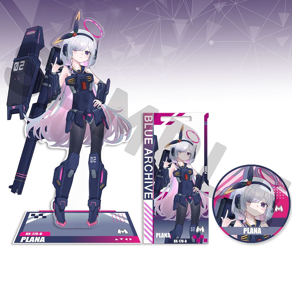 Blue Archive bluearchive ブルーアーカイブ プラナ アクリルスタンド アクリルキーホルダー 缶バッジ