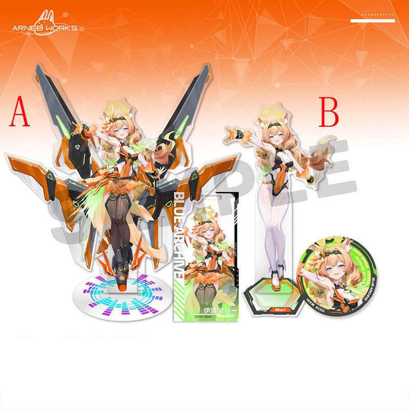 Blue Archive bluearchive ブルーアーカイブ 伊落マリー アクリルスタンド アクリルキーホルダー 缶バッジ