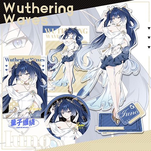 鳴潮 ユーノ アクリルスタンド 色紙 缶バッジ ポストカード