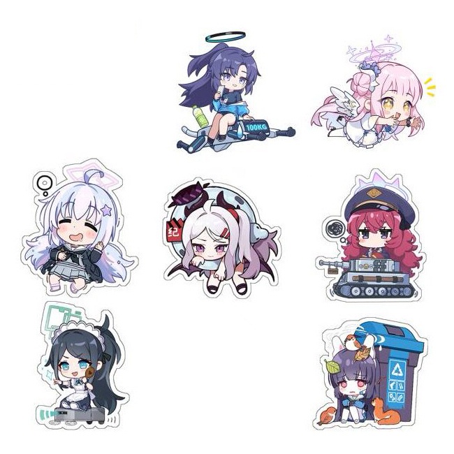Blue Archive bluearchive ブルーアーカイブ 聖園ミカ 早瀬ユウカ 空崎ヒナ 天童アリス 霞沢ミユ 宇沢レイサ 棗イロハ アクリルキーホルダー