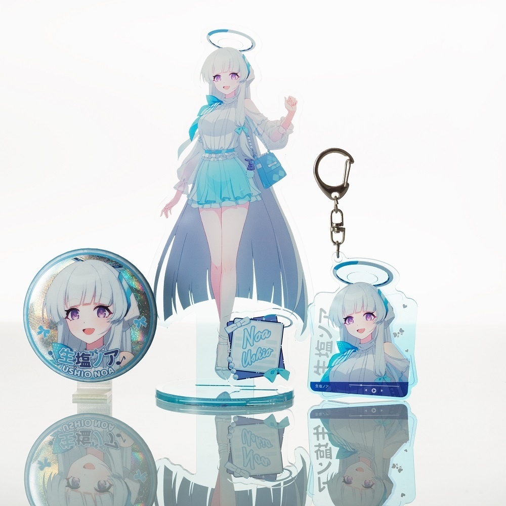 Blue Archive bluearchive ブルーアーカイブ 聖園ミカ 空崎日奈 早瀬ユウカ 生塩ノア アクリルスタンド アクリルキーホルダー 缶バッジ