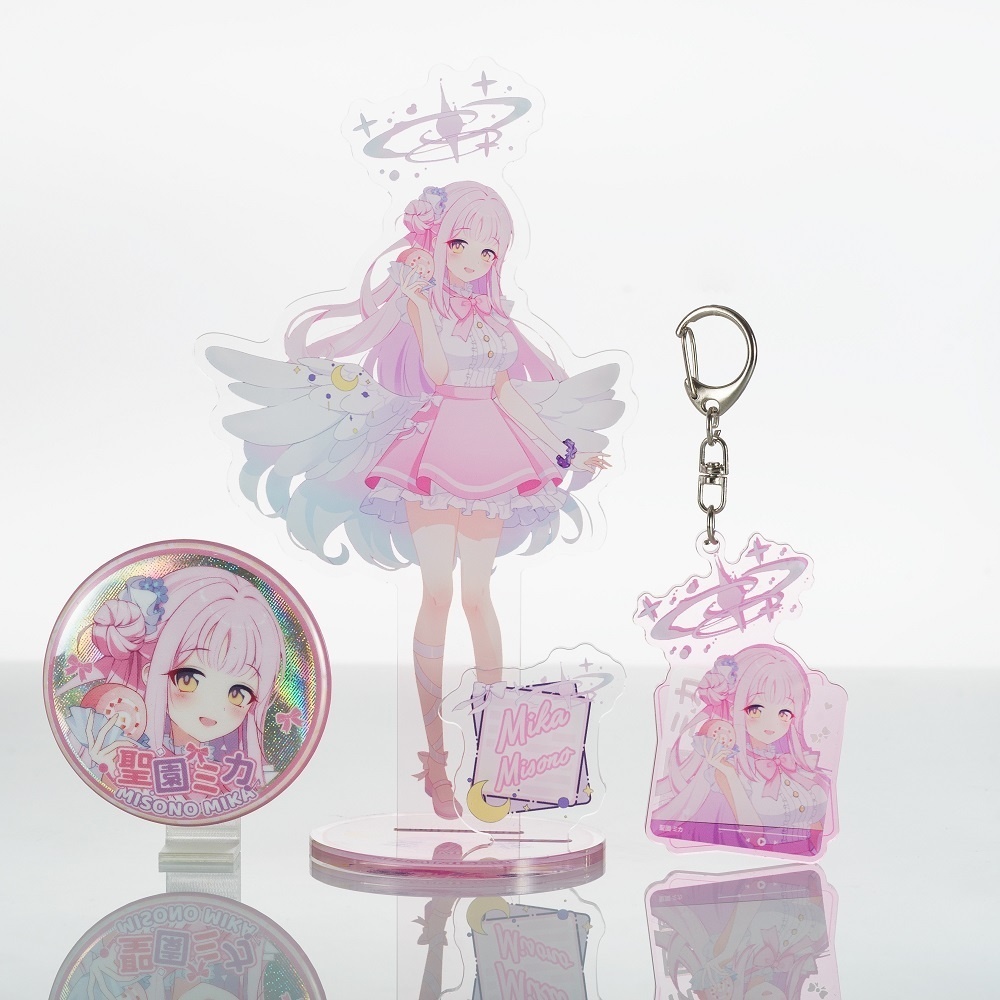 Blue Archive bluearchive ブルーアーカイブ 聖園ミカ 空崎日奈 早瀬ユウカ 生塩ノア アクリルスタンド アクリルキーホルダー 缶バッジ
