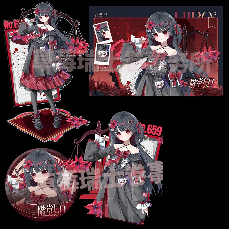 魔法少女ノ魔女裁判 橘シェリー 遠野ハンナ 桜羽エマ 夏目アンアン 二階堂ヒロ 城ケ崎ノア アクリルスタンド アクリルキーホルダー 缶バッジ マウスパッド